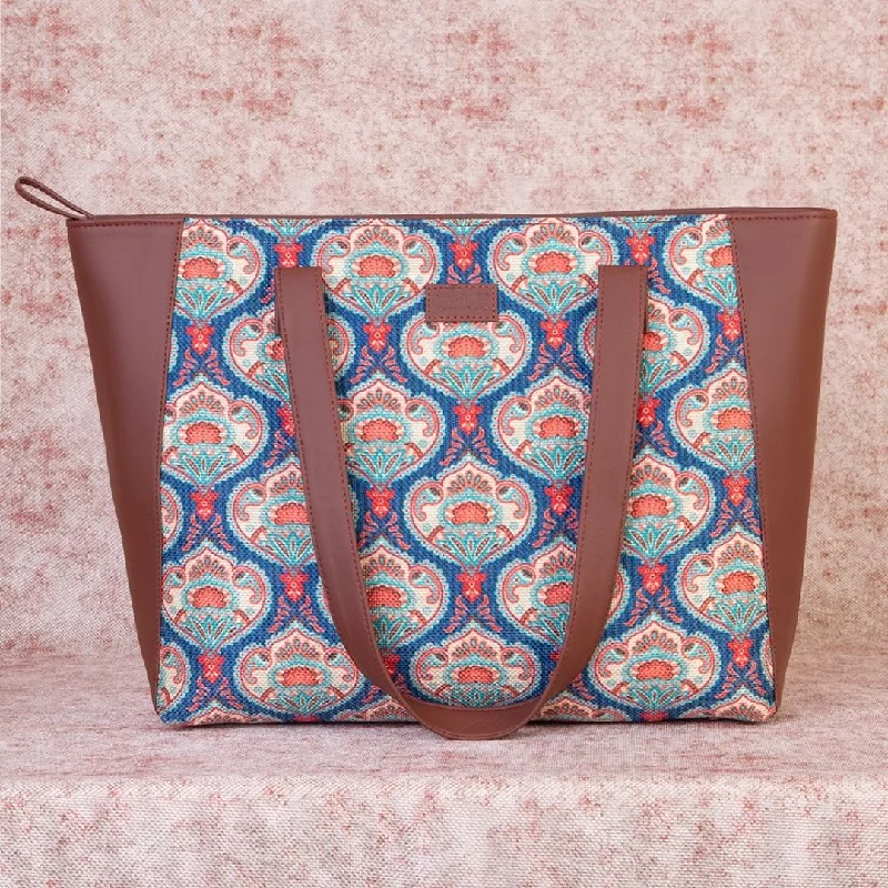 Glamorous Bags For Evening Events And Parties Kovil Blue Side Tote Bag