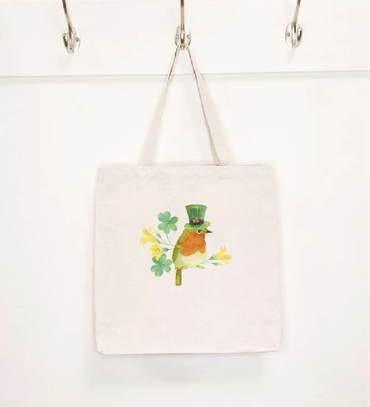 Sleek And Seasonal Sale Bags Leprechaun Bird - Canvas Tote Bag