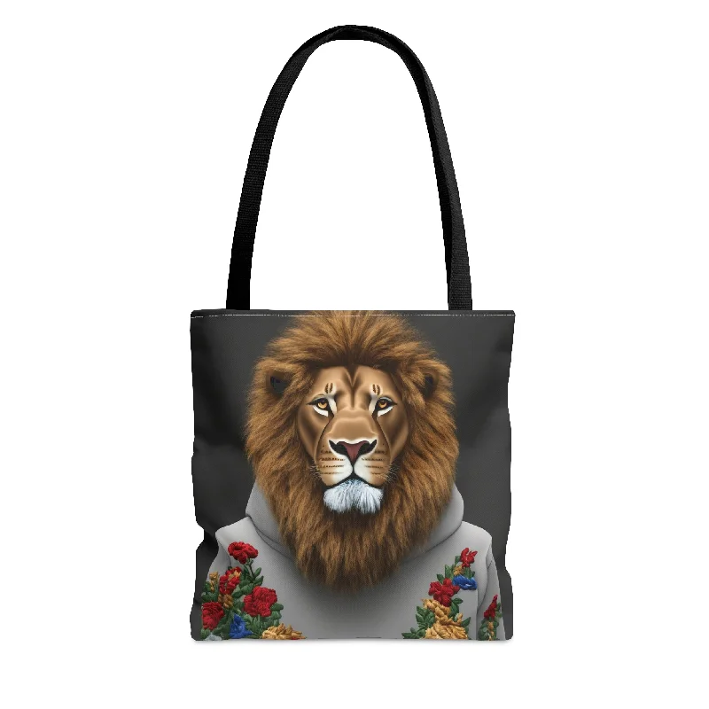 Luxury Bags With Premium Materials And Craftsmanship Lion Wearing Gucci Tote