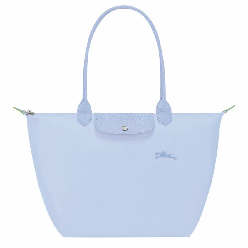 Tote Bag For Everyday Use Longchamp Le Pliage Green Tote Bag Sky Blue- Recycled Canvas