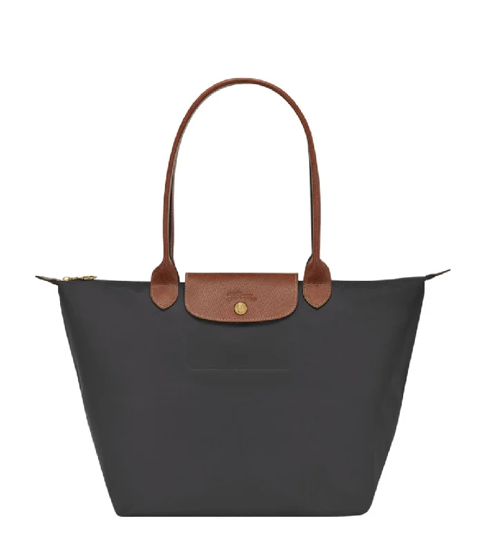 Bags For Urban And Trendy Looks Longchamp Le Pliage Tote Bag Graphite – Recycled Canvas