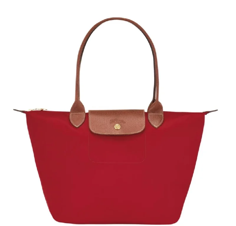 Trendy Bags For Sales Longchamp Le Pliage Tote Bag Red- Recycled Canvas