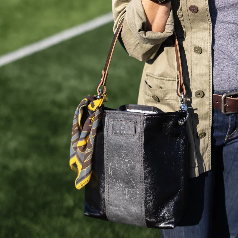 Tote Bag For Everyday Use Made To Order | Steamboat Collection | Tivoli Shoulder Tote | Black + Grey