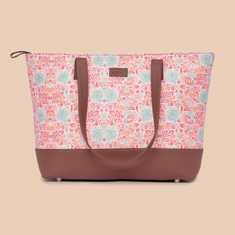 Bags For Minimalist And Functional Design Mangalore Blossoms Shoulder Tote Bag
