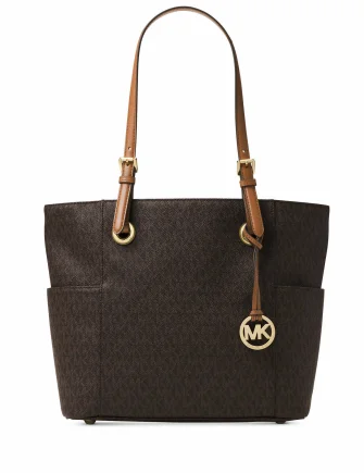 Handbag For Fashion Michael Michael Kors East West Jet Set Signature Logo Tote