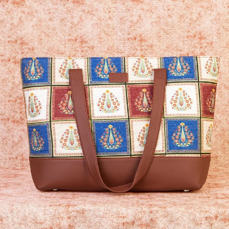 Limited-Time Offer On Trendy Bags Morbi Floral Motif Shoulder Tote Bag