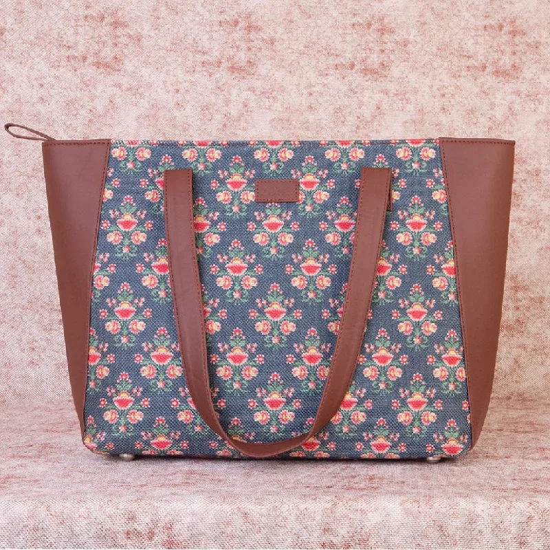 Bold Fashionistas Mughal Garden Print Side Tote Bag