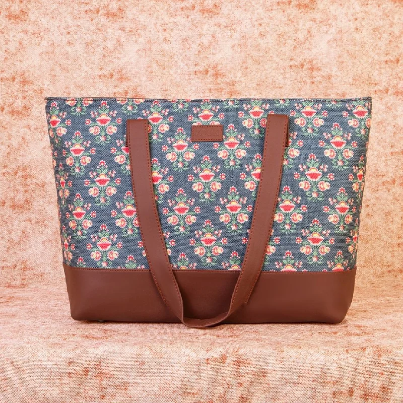 Bold Fashionistas Mughal Garden Print Shoulder Tote Bag
