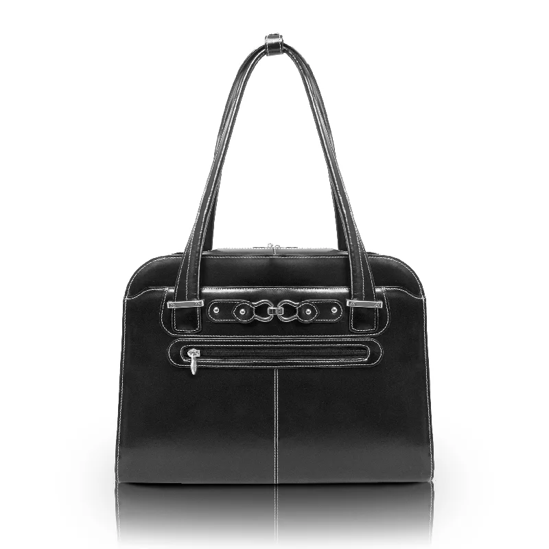 Tote Bag For Office Use OAK GROVE | 15” Leather Laptop Briefcase