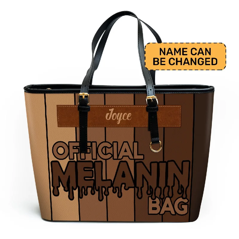 Bags With Discounts Official Melanin Bag - Personalized Leather Totebag STB08