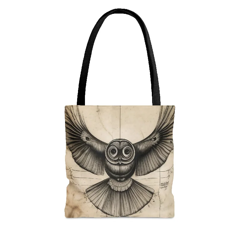 Bags For Personalized Gifts Owl Tote Da Vinci Inspired