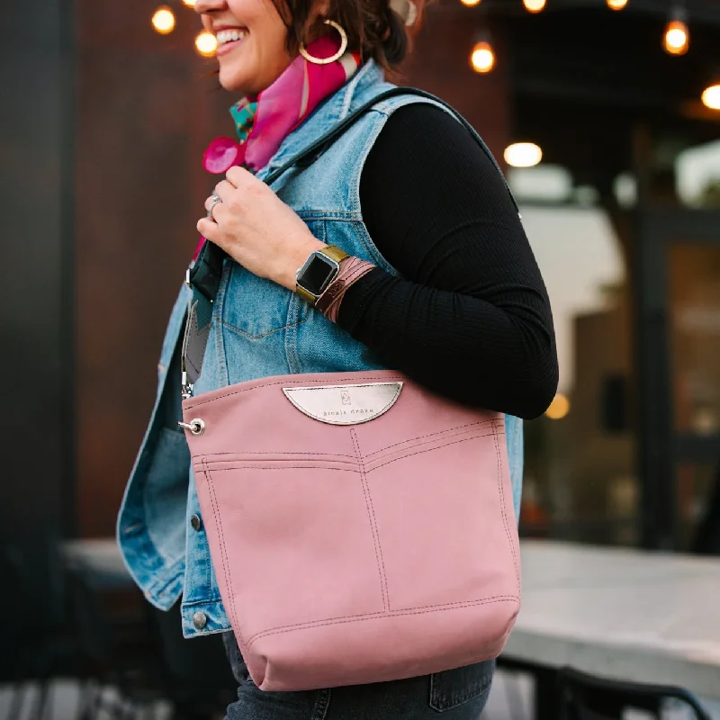 Lightweight And Functional Bags For Travel And Work Practically Perfect Collection | V-Tivoli Shoulder Tote | Distressed Pink Jade Lightweight And Functional Bags For Travel And Work Practically Perfect Collection | V-Tivoli Shoulder Tote | Distressed Pink Jade