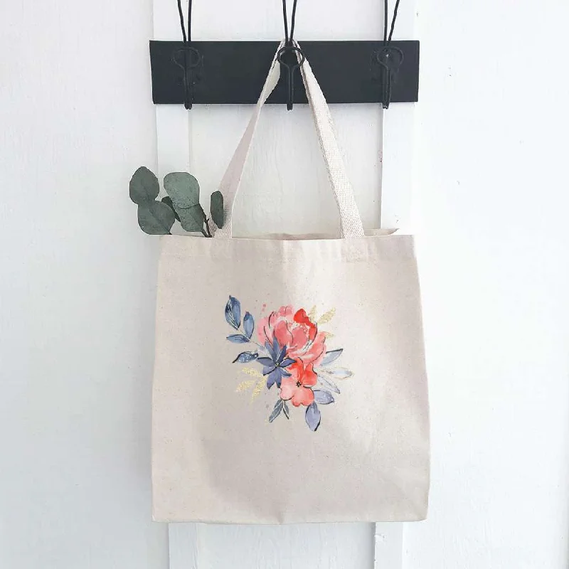 Bag Deals Red and Blue Bouquet - Canvas Tote Bag