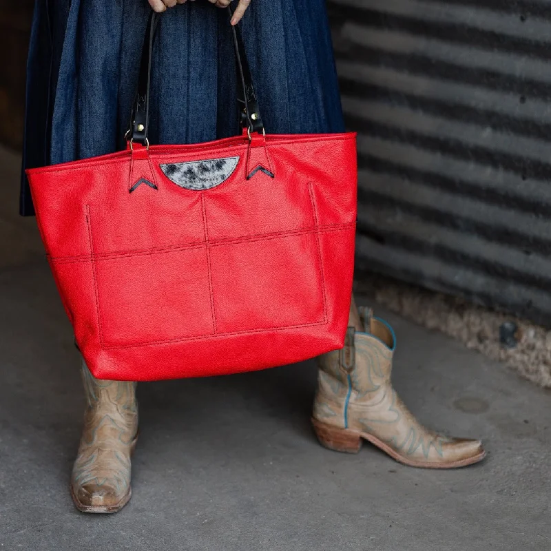 Inspired Bags For High-End Fashion Rodeo Collection | Charlotte Shoulder Tote | Scarlet