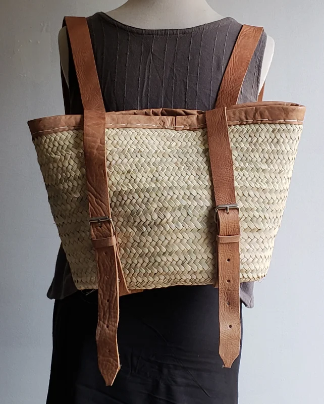 Minimalist Bags For Clean And Modern Aesthetics Small Leather Trimmed Backpack