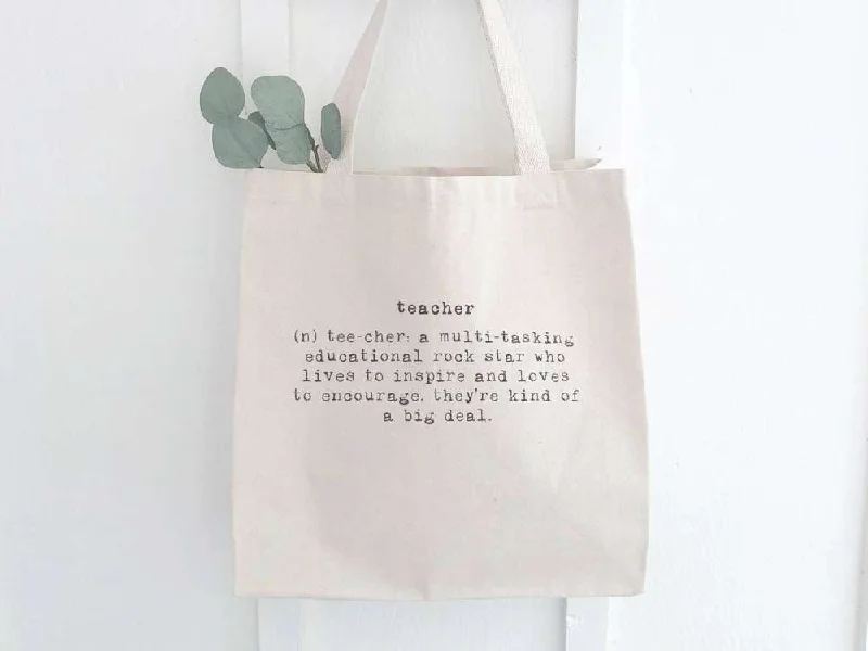 Black Friday And Cyber Monday Bag Deals Teacher Definition - Canvas Tote Bag