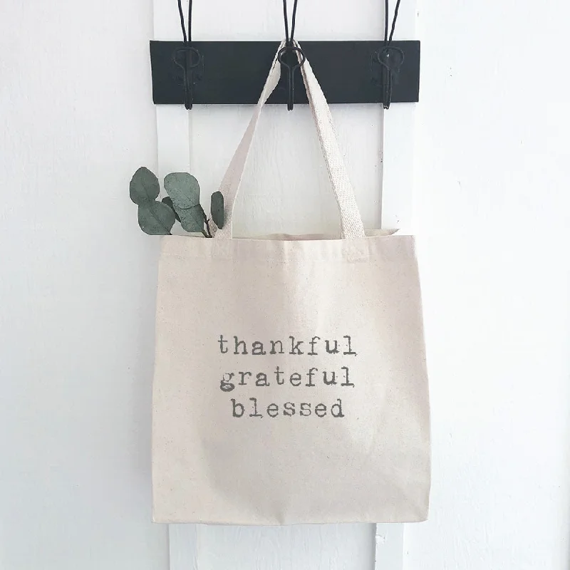 Bag For Luxury Lovers Thankful Grateful Blessed - Canvas Tote Bag