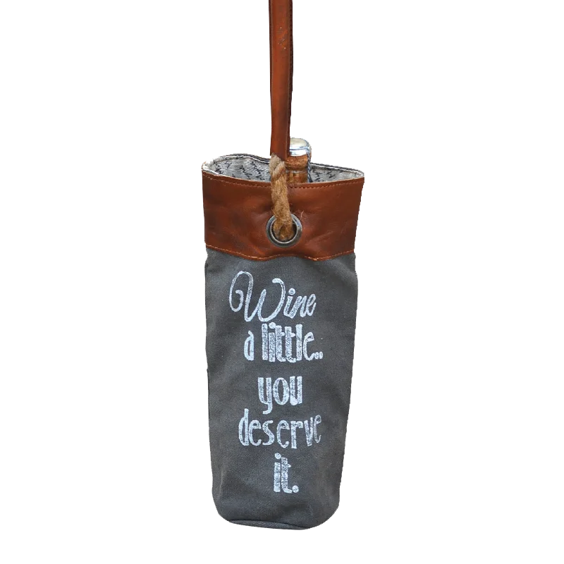 Durable And Fashionable Bags For Daily Use Wine alittle, You Deserve it Wine Tote