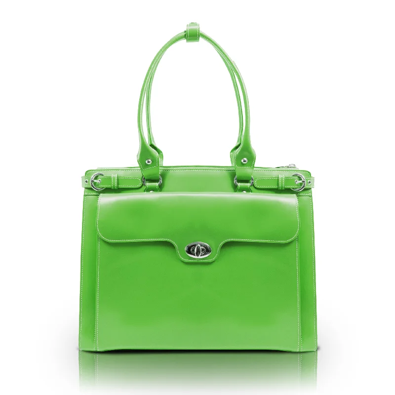 Bags For Personalized Gifts WINNETKA | 15” Leather Laptop Briefcase