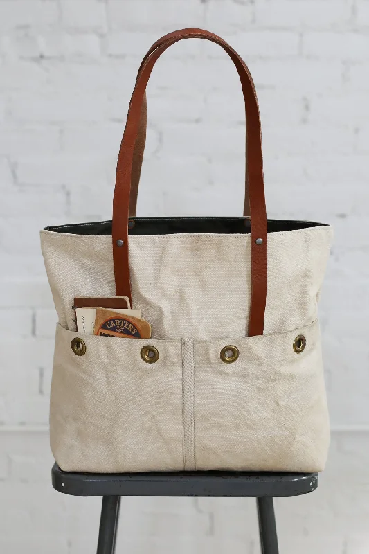 Stylish Bag For Women WWII era Salvaged USN Canvas Tote Bag