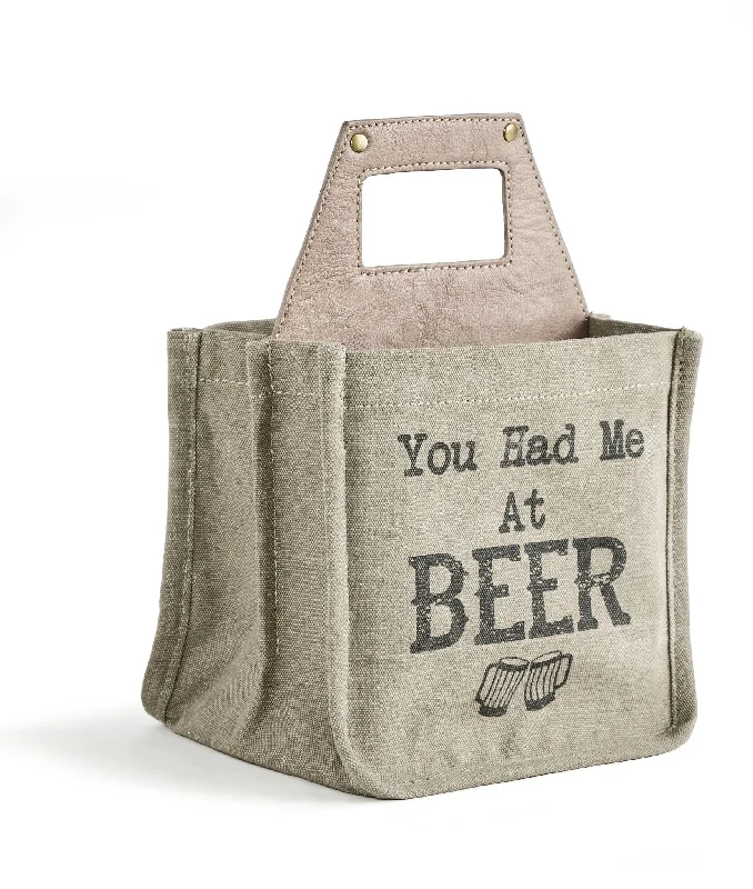 Luxury Bags On Sale You Had Me at Beer 6 Pack Canvas Tote