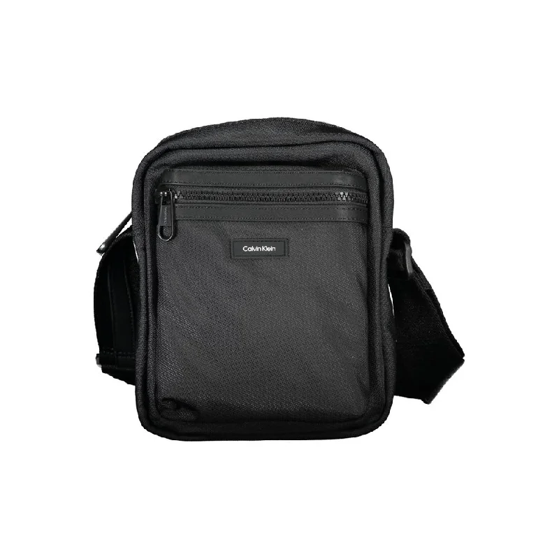 Black Friday And Cyber Monday Bag Deals Calvin Klein Sleek Black Recycled Shoulder Bag