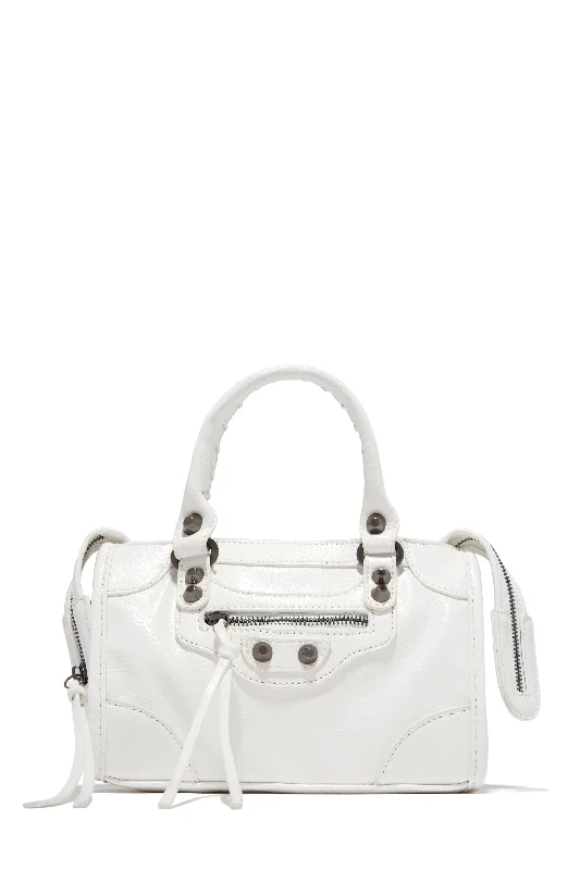 Vintage Bags For Retro And Classic Fashion Lovers Natalie Crossbody Shoulder Bag - White