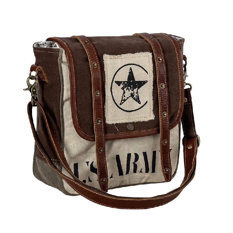 Bags For Outdoor Adventures Army Motif Shoulder Bag