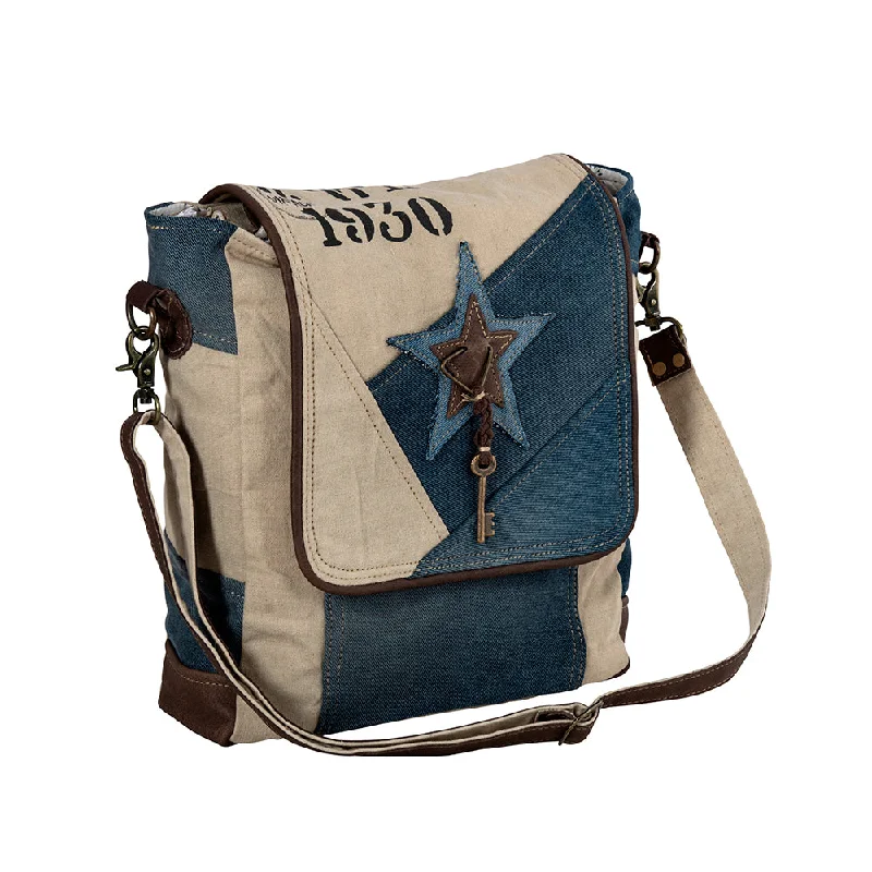 High-Quality Bags Blue Star Key Shoulder Bag