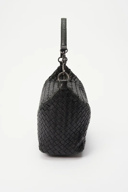 Office Professionals Bottega Veneta Intrecciato Leather Shoulder Bag