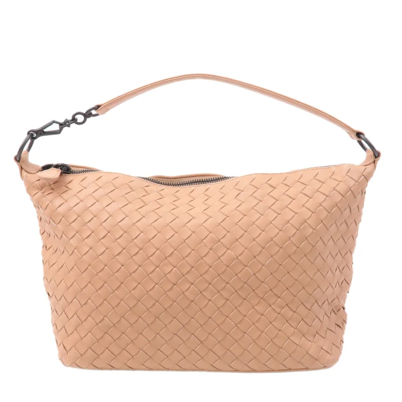 Vibrant Bags With Discounts BOTTEGA VENETA Intrecciato Leather Shoulder Bag Beige 239988