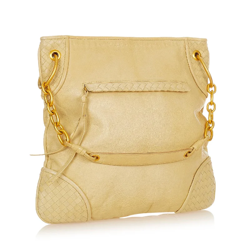 Romantic Valentine's Day Bags With Promotions Bottega Veneta Intrecciato Leather Shoulder Bag (SHG-24944)