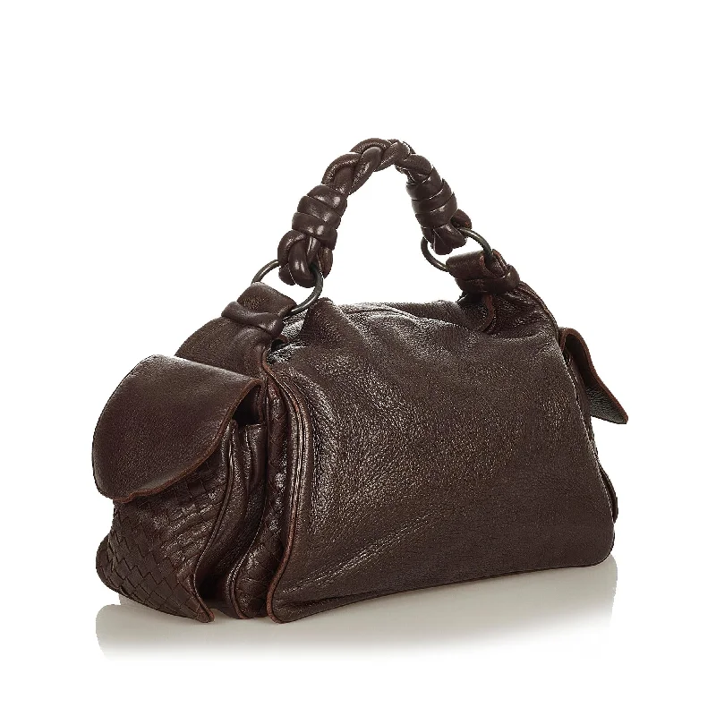 Functional Bags For Busy Moms And Dads Bottega Veneta Intrecciato Leather Shoulder Bag (SHG-26581)