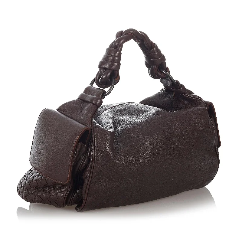 Bags For Personalized Gifts Bottega Veneta Intrecciato Leather Shoulder Bag (SHG-26813)