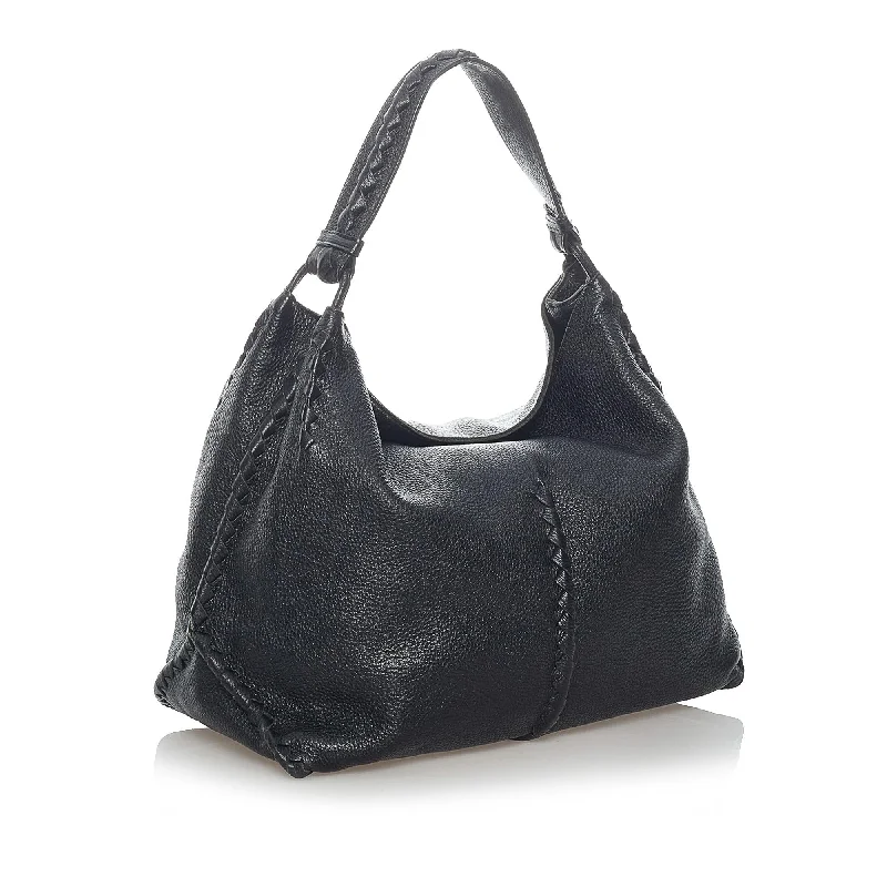 Cyber Monday Discounts On Bags Bottega Veneta Intrecciato Leather Shoulder Bag (SHG-31357)