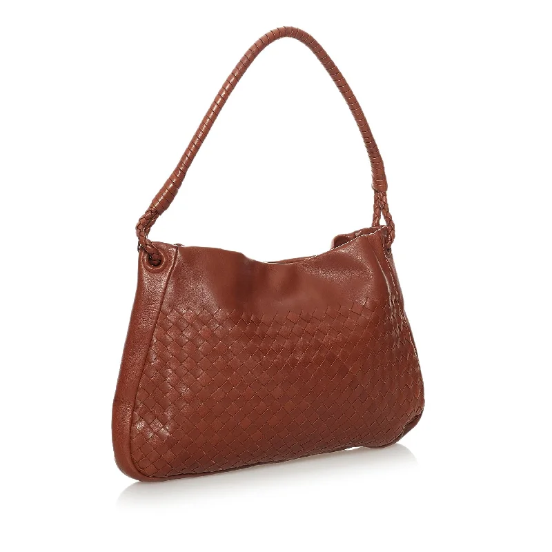 Luxury Seekers Bottega Veneta Intrecciato Leather Shoulder Bag (SHG-31756)
