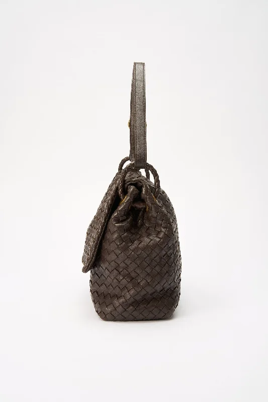 Chic And Clearance-Priced Tote Bags Bottega Veneta Intrecciato Leather Shoulder Bag