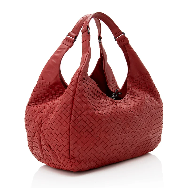 Trendy Bags For Women And Men In 2025 Bottega Veneta Intrecciato Nappa Campana Medium Shoulder Bag  - FINAL SALE (SHF-19645)