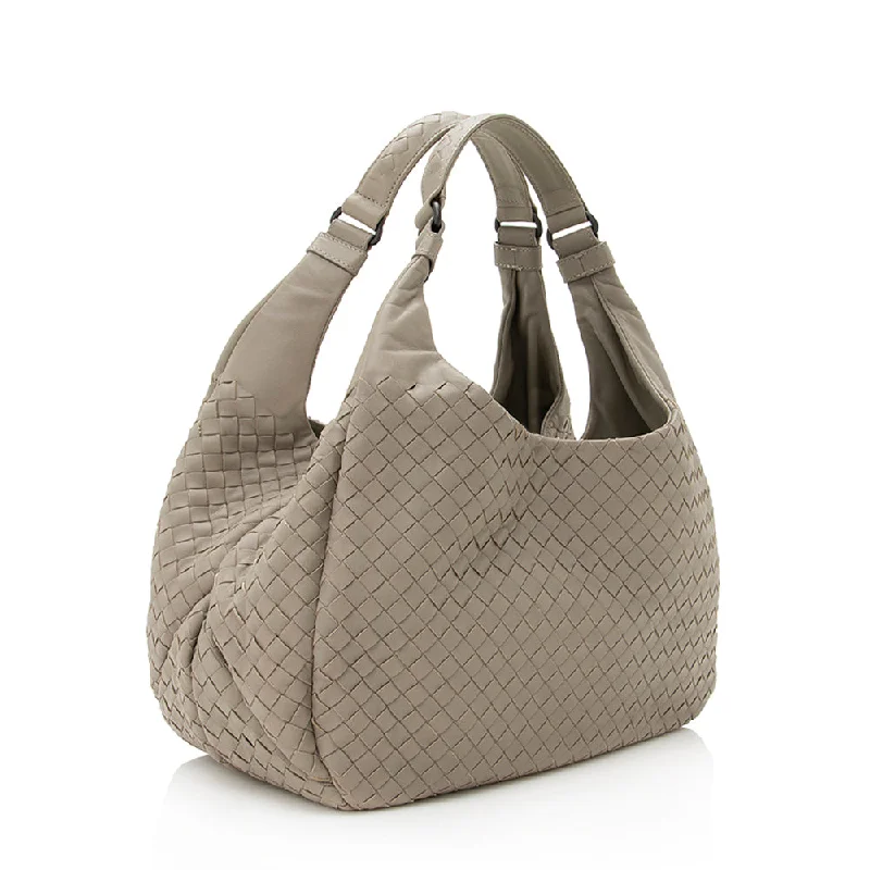 Everyday Bags For Work, School, Or Errands Bottega Veneta Intrecciato Nappa Campana Small Shoulder Bag  - FINAL SALE (SHF-19466)