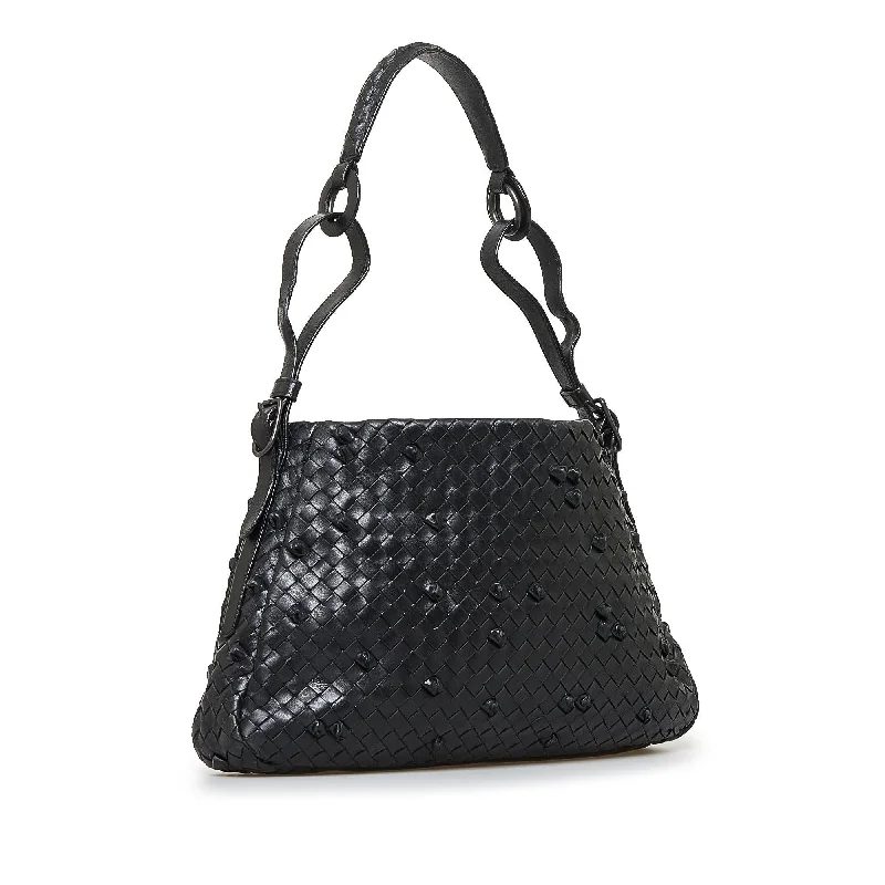 Luxury Bags For Working Professionals Bottega Veneta Intrecciato Nappa Naruto Knot Shoulder Bag (SHG-bziCWh)
