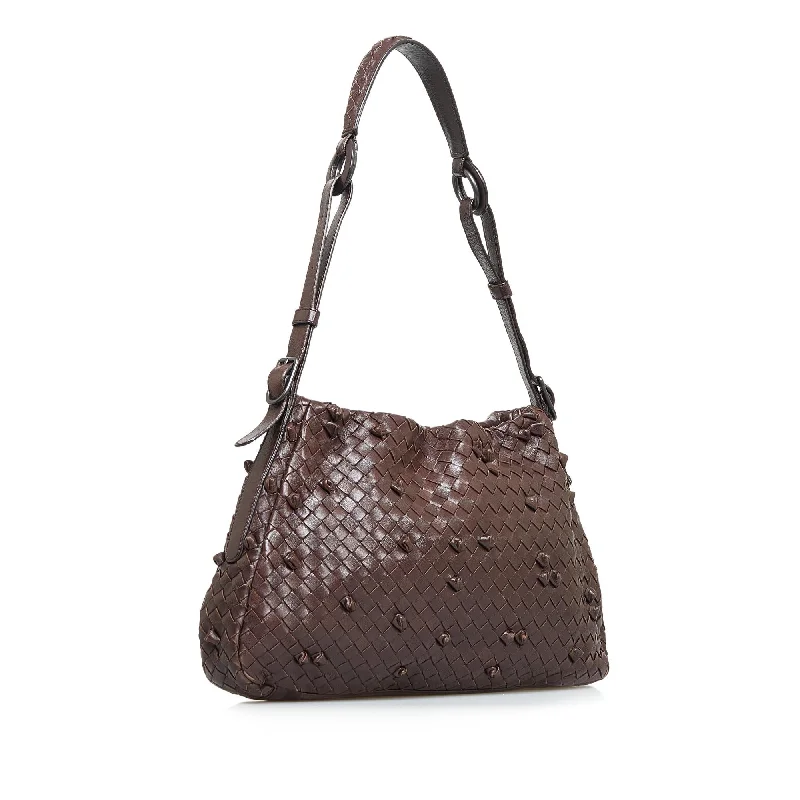 Bags For Personalized Gifts Bottega Veneta Intrecciato Nappa Naruto Knot Shoulder Bag (SHG-spvIVO)