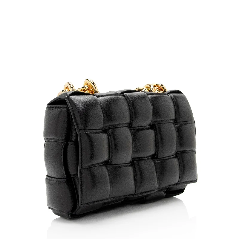 Seasonal Clearance Bags For Summer Bottega Veneta Lambskin Cassette Chain Maxi Shoulder Bag (SHF-xyxd6R)