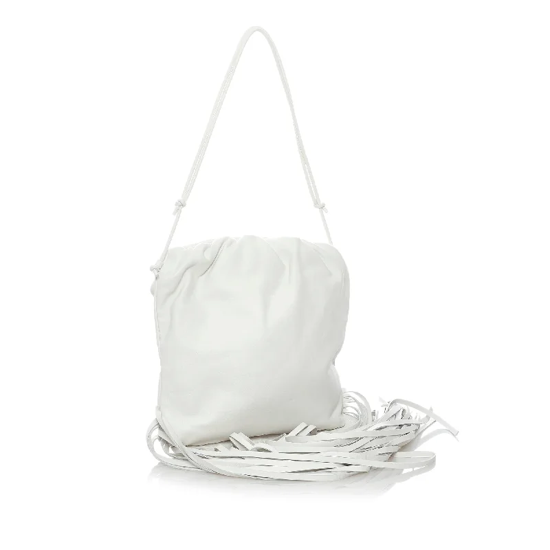 Minimalist Bags For Clean And Modern Aesthetics Bottega Veneta The Fringe Pouch Leather Shoulder Bag (SHG-26Hbfa)