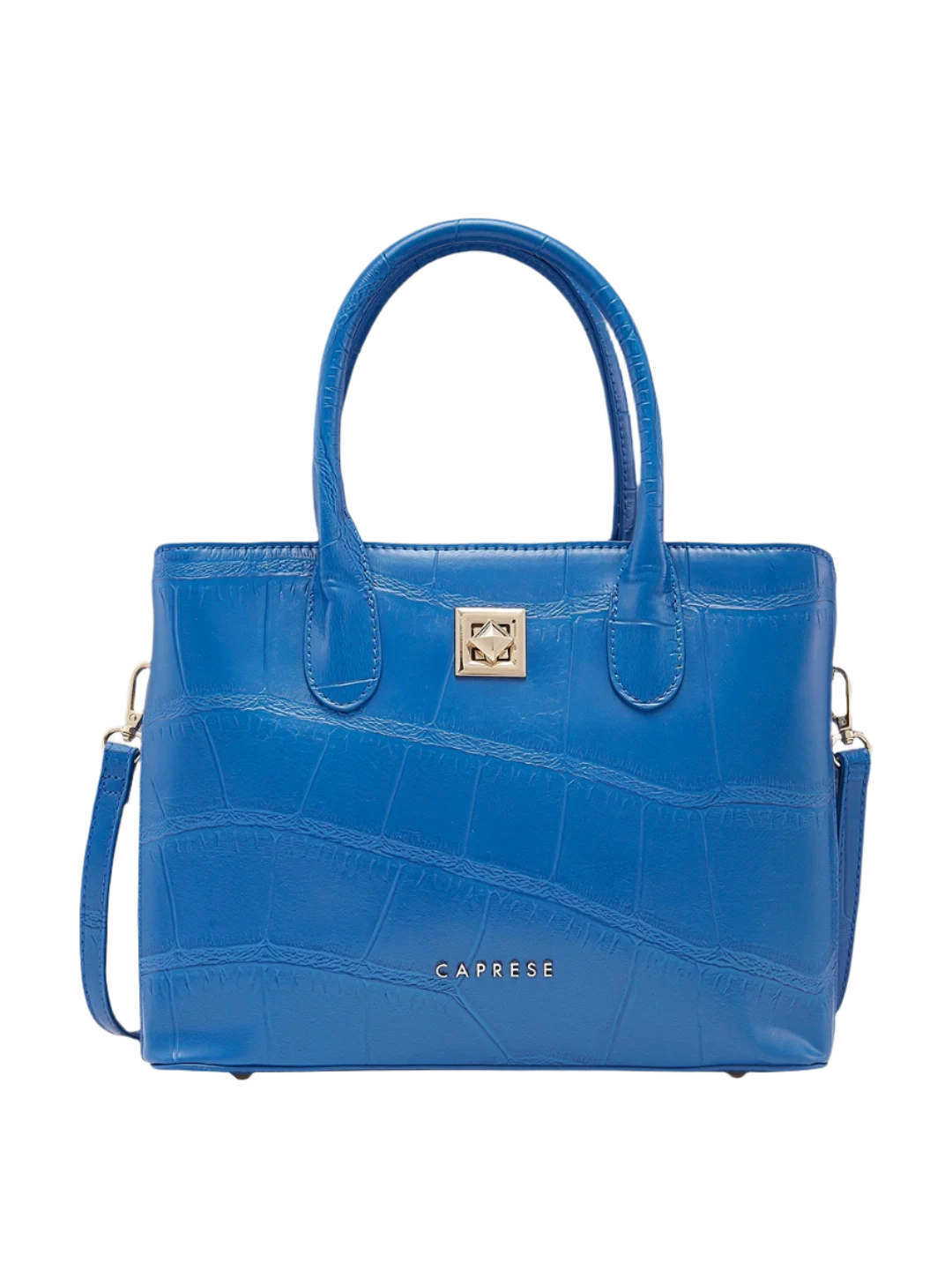 Spacious And Discounted Bags Caprese Mink Satchel Small Women Handbag |Shoulder Bag With Double Handle Ultramarine