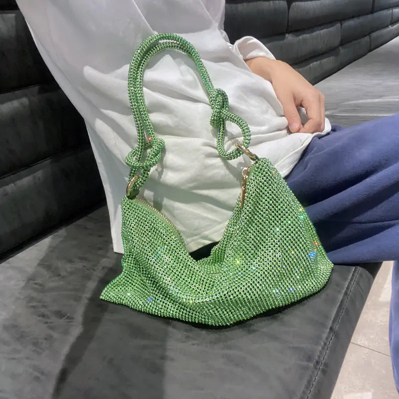 Luxurious Bags With Limited-Time Offers Seadon prestige Crystal Dinner Shoulder Bag