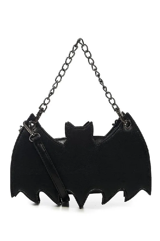 Spacious And Discounted Bags Drawn to Darkness Bat Shoulder Bag