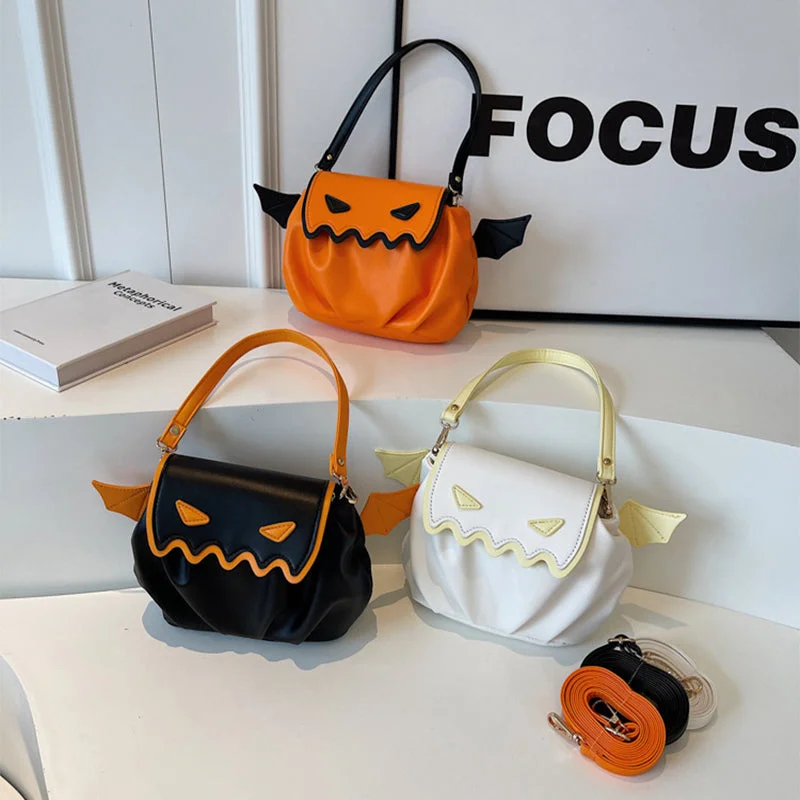 Flash Sale On Premium Bags Pumpkin Shoulder  Female Handbag  perfect Halloween bag