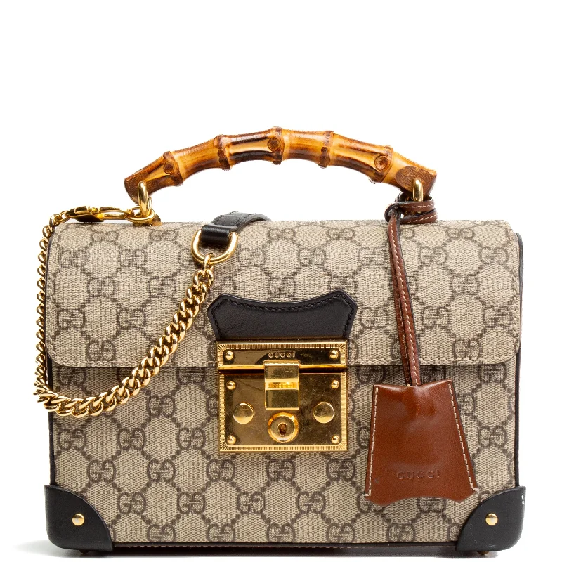 Bags For Free-Spirited And Artistic Styles GUCCI Bamboo Padlock Shoulder Bag