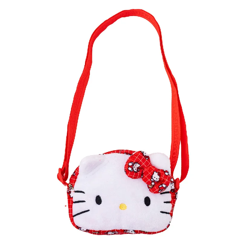 Bold And Flash-Sale Bags Hello Kitty Red Pattern Fluffy Shoulder Bag