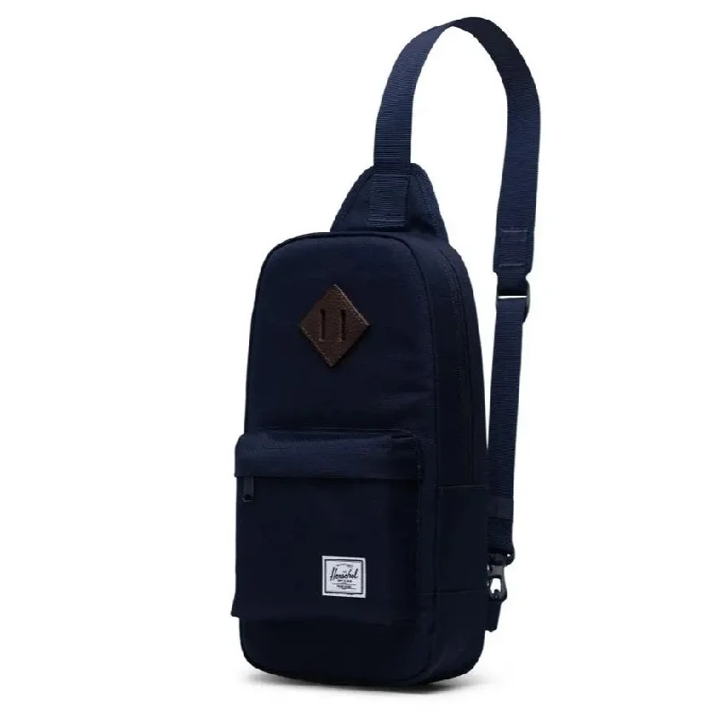 Inspired Bags For Affordable Luxury Herschel Heritage Crossbody Shoulder Bag - Peacoat/Coffee